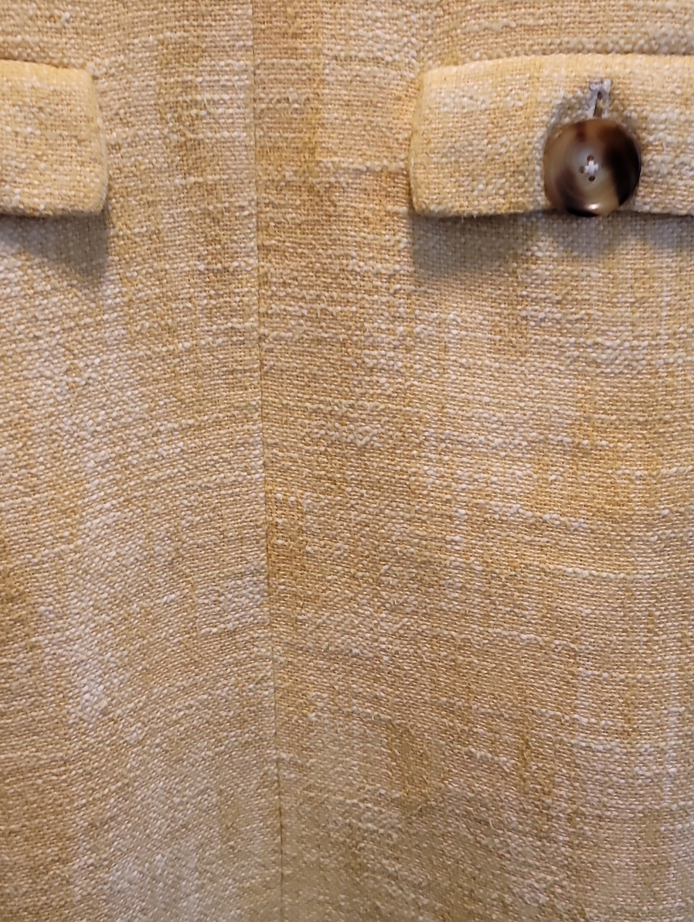 Michael Michael Kors Yellow Saffron Tweed Knit Shift Dress Sz 4 - Picture 4 of 11